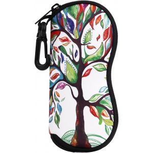 Étui Souple Pour Lunettes De Soleil, Ultra Léger, En Néoprène, Avec Fermeture Éclair Et Clip Ceinture, Pour Hommes Et Femmes - Neuf