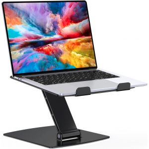 Support Ordinateur Portable Pliable, Support PC Portable Aluminium Ergonomique, Laptop Stand Compatible avec MacBook Air Pro, XPS et Plus d'Ordinateurs Portables 10-16 Pouces - Neuf