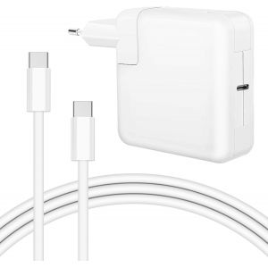 Chargeur Mac Book,100W 96W Chargeur Usb C Compatible Avec Macbook Pro 16/15/14/13 Pouces, Mac Book Air 2020/2019/2018, Ipad Pro Pouces Et Tous Les Appareils Type-C, Avec C&acirc;ble C-C De 2M[Z3842] - Neuf