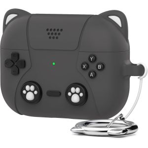 LORANKA-Coque de protection en silicone pour AirPods Pro 3&egrave;me g&eacute;n&eacute;ration - Design classique de console de jeu portable - Noir - Neuf