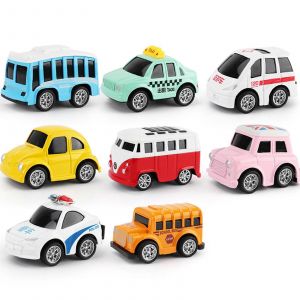 Diecast Model Car Toy Simulation for Police Car Ambulance Manual Pull Back Toy Vehicle Gift for Children Age 3Year Favor - Neuf