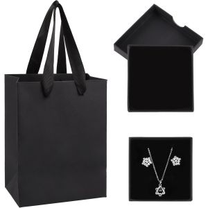 Mevronisshop-Boite A Bijoux Cadeau, Ecrin Bijoux Boite Cadeau Bijoux Vide Boîte D'emballage De Bijoux Pour Bague Chaîne Bracelet Emballage Cadeau Saint Valentin - Neuf