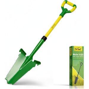 NouvelHorizonstore-B&ecirc;che Pelle de Jardin SZ3, Coupe Racine avec Manche ergonimique en Fibre de Verre, id&eacute;ale pour Le Jardinage et Les travaux exterieurs. - Neuf