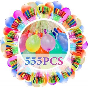 KAL-555 Pcs Bombe A Eau Ballon, Bombes À Eau, Ballons D'Eau Avec 4 Raccords De Robinet, Ballons D'Eau Color Bombes Fermeture Automatique, Pour Plages, Pour Les Pool Parties Estivales En Plein Ai (C) - Neuf