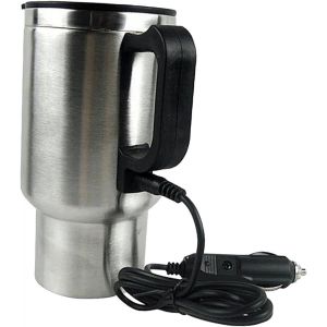 Tasse Chauffante Électrique Pour Voiture, Bouilloire De Voyage 12v, 0,48 L, 4.7x6 Pouces, Couvercle De Bouilloire Scellé, Tasse À Boire Pour Thé, Café - Neuf