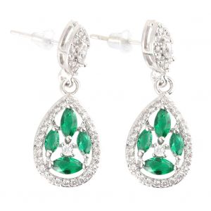 Boucles D'oreilles Pendantes De Luxe En Cristal De Zircone Brillant Pour Mariage, Bijoux Pour Femmes - Neuf