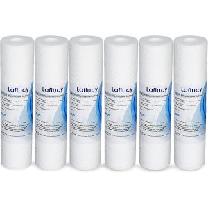 Filtre À Eau À Sédiments De 5 Microns Compatible Avec L'Unité Ro De 10 Pouces, Cartouche De Filtre À Eau À Sédiments De 10"" X 2.5"", 6Pack - Neuf
