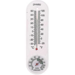 Intérieur Extérieur Suspendu Thermomètre Hygromètre Jardin Bureau Enregistreur De Température Thermomètre Suspendu Blanc - Neuf