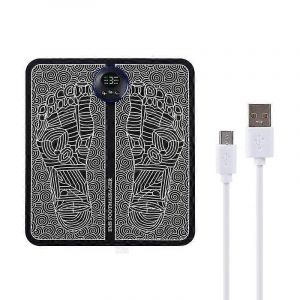 Tapis De Massage Des Pieds Ems, Masseur &Eacute;lectrique Portable Usb Avec &Eacute;cran Lcd Rechargeable Par Usb - Neuf