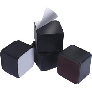 Sjzg-Rehausseurs De Meubles En Acier Au Carbone 5 Cm De Diam&egrave;tre 6,4 Cm De Hauteur Pour Les Lits Canap&eacute;s, Armoires Et Chaises Carr&eacute;es (Noir) - Neuf