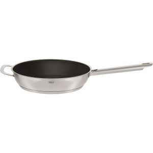 Elegance Po&ecirc;le &Agrave; Frire Inox Avec Rev&ecirc;tement Anti-Adh&eacute;sif Pour Faire Frire, Griller Ou Sauter Tous Types D'aliments Compatible Induction Et Lavable Au Lave-Vaisselle 24 Cm - Neuf