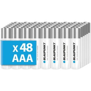 LR03BPO/48 Lot de 48 Piles alcalines AAA pour horloges murales et t&eacute;l&eacute;commandes TV - Neuf