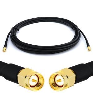 SMA Mâle vers SMA Mâle 6m RG58 Cable Coaxial-Câble d'extension exterieur à faible perte rallonge etanche-pour Routeur WIFI Radio Antenne LTE GSM Amplificateur 4G 5G 6G LTE Hotspot - Neuf