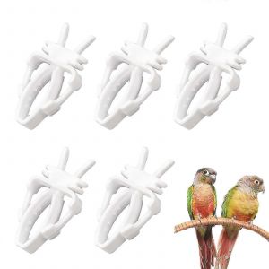 Pince À Fruits Pour Oiseaux,Outil À Fruits Pour Perroquet D'oiseau,Support De Nourriture Pour Oiseaux,Mangeoire À Cage À Oiseaux,Mangeoire À Cage À Oiseaux,5 Pièces - Neuf