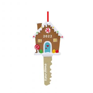 2022 Nouvelle Maison Cl&eacute; Ornement De No&euml;l, Biscuit De Pain D'&Eacute;pice Hou - Neuf