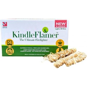 Ulteronixshop-Lot de 50 Allume-feu avec Petit Bois Naturel pour po&ecirc;le &agrave; Bois, Barbecue, Four &agrave; Pizza, chemin&eacute;e, Barbecue, Allume-feu, Allume-feu pour b&ucirc;ches, Charbon, briquette de Charbon - Neuf