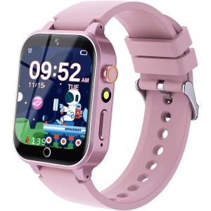 MEVRONISSHOP-Montre Connect&eacute;e Enfant, 39 Jeux - HD Cam&eacute;ra, R&eacute;veil, Mode &eacute;cole, Musiquem, Podom&egrave;tre, Chronom&egrave;tre, Calendrier, Calculatrice, Cadeaux pour Gar&ccedil;ons et Filles, Montre Intelligente Enfant - Neuf