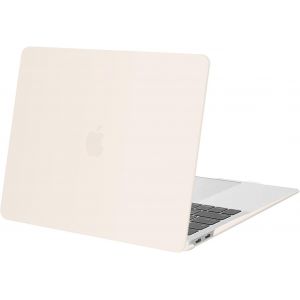 Coque Compatible Avec Macbook Air 13 Pouces 2022 2021 2020 2019 2018 Version M1 A2337 A2179 A1932 Retina Display Touch Id, Étui Rigide De Protection Housse Case Plastique, Beige[PCOM4284816] - Neuf