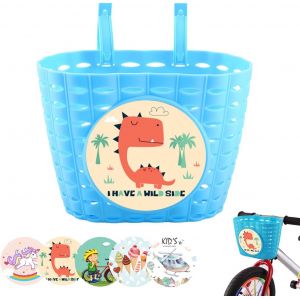Kal-Panier Velo Enfant,Enfants Avant Guidon Paniers,Panier De Guidon De Vélo Enfant,Panier De Vélo En Plastique,Bicyclette Réglable Panier,Convient À La Plupart Des Vélos Pour Enfants - Neuf