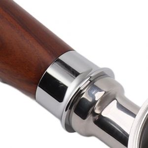 Porte-filtre &agrave; caf&eacute; sans fond en acier inoxydable A1 Rosewood &agrave; 3 oreilles de 51 mm - Neuf