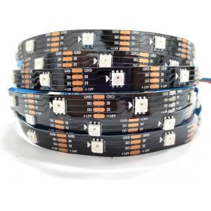 12V Ws2815 Bande Lumineuse Led, 5M Rgb Double Signal Led Pixel Strip 150 Leds Ip30 Flexible Full Color Ruban Led Programmable Adressable Individuellement Pour Diy, D&eacute;coration Publicitaire - Neuf