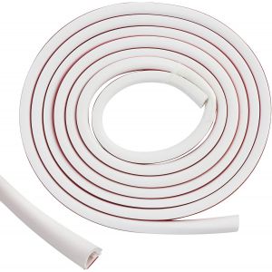 1 cache-c&acirc;ble (3 m) blanc,mini goulotte de c&acirc;ble autocollante,semi-circulaire,semi-circulaire pour la protection,1 c&acirc;ble - Neuf