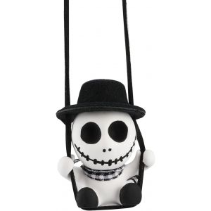 Kalanka-Squelette Oscillant &Agrave; Suspendre Pour Voiture - Accessoires Mignons &Agrave; Suspendre Pour Int&eacute;rieur De Voiture - Pendentif De R&eacute;troviseur - Accessoires De D&eacute;coration Automobile - Ornements Artisana - Neuf