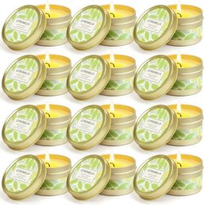 ERYI- Bougie Flottante, Cire De Paraffine Blanc, 4.5Cm L X 4.5Cm W X 3Cm H Sans Parfum Lot De 20 - Neuf