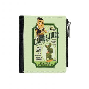 Portefeuille Boire du jus de cactus_2028 Compact en Simili-Cuir PU Porte-Cartes avec Fermeture Éclair Multi-Poches Unisexe Homme Femme Ad - Neuf