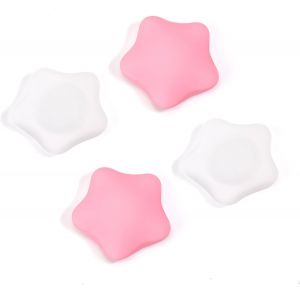 Thumb Grip Caps for Switch/Switch OLED/Switch Lite,4 Soft Silicone Joystick Caps Donuts and Stars,White Pink - Neuf