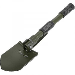 Pelle De Camping Multifonctionnelle, Pelle Pliable En Acier Militaire De Haute Qualit&eacute; Avec Sac De Transport Pour La Survie En Camping Et En Pleine Nature - Neuf