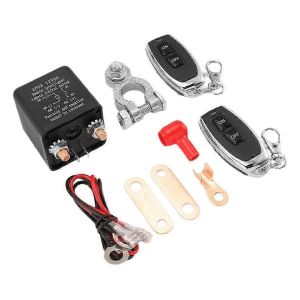 Sectionneur de batterie à distance,Interrupteur de déconnexion de batterie à télécommande sans fil,12V 200A Dual R - Neuf