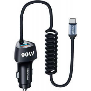 Sundaree Allume Cigare Multiple Usb,123w 6 Port 12v 24v Type C Pd Qc Chargeur Voiture Charge Rapide Automobile Pr Adaptateur Pour S23 A53/Xiaomi Note 12/Iphone 14/Macbook/Dell Xps - Neuf