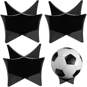 Acdsgd-Support De Balle,Support De Balle En Acrylique,Support Pour Ballon De Sport,Support De Ballon De Football,Foot Pr&eacute;sentoir,3 Pcs Support Ballon Rugby Pour Football Volleyball Rugby Ball - Neuf