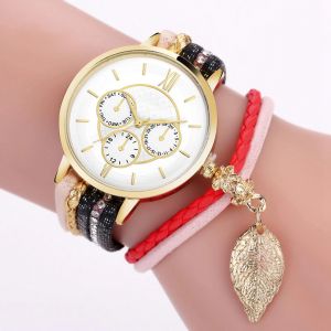 Lvpai Femmes Femme Quartz Bracelet Montre Analogique Cadran Rond Strass Montre-Bracelet Noir - Neuf