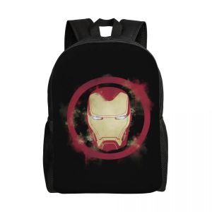 Sac à dos personnalise Iron Man peint pour hommes et femmes, cartable pour l'ecole et le collège - Neuf