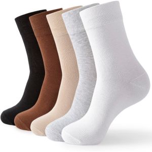 5 Paires Chaussettes Homme Femme,Chaussettes Unisexes En Coton Peigné De Sport Super Douces Respirantes - Neuf