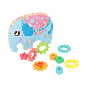 Jeu de construction de blocs de construction pour enfants, jeu d'association de blocs en bois pour enfants, jouet educatif de tri de formes #1 - Neuf