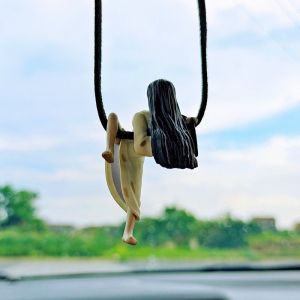 Accessoires De Décoration De Voiture Pendentif De Voiture Drôle Pendentif De Miroir Fantôme Féminin Pendentif D'air De Rétroviseur De Voiture - Neuf