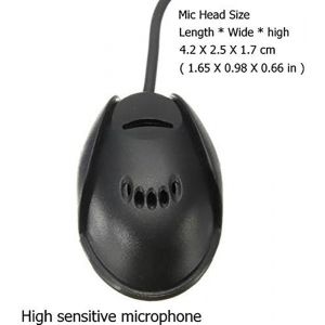 Augustcoco Microphone portable 3,5 mm,microphone externe professionnel pour autoradio DVD - Neuf