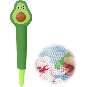 Oayew-Stylo Diamond Painting Motifs De Caricature, Diamond Art Pens Mousse Souple Jouet Anti-Stress, Design Ergonomique, Pour Diy Nail Art Et Diamond Painting Accessoires (Avocat) - Neuf
