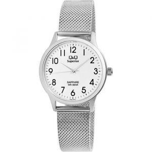 Montre - Q&q - S03a-002vy - Quartz - Acier Inoxydable - Maille Milanaise - Neuf