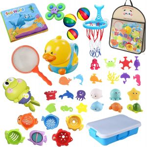 Ulteronixshop-Jouets De Bain B&eacute;b&eacute;s,38 Pi&egrave;ces Jouets Pour Le Bain B&eacute;b&eacute; &Agrave; Partir De 1 2 3 4 5 6 Ans,Jouets Pour Le Bain Pour Les Tout-Petits Ou Les Enfants Piscine Animaux Jouets Flottants Pour L'eau,C - Neuf