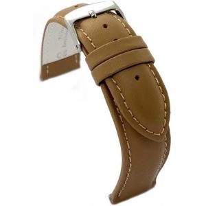 Kal-Bracelet De Montre En Cuir De Vachette Lisse 26mm 28mm 30mm 32mm 34mm 36mm 38mm 40mm Ref. 302ea - Neuf