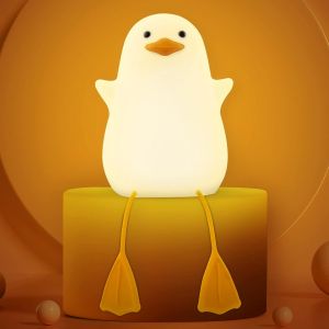 Veilleuse Pour Enfants, Veilleuse B&eacute;b&eacute; Mouette Mignonne,Led Veilleuse Silicone Lampe, Fonction D'arr&ecirc;t Chronom&eacute;tr&eacute;e,Usb Rechargeable &Agrave; Intensit&eacute; Variable, Deco Chambre Fille Cadeau[Vei9271262] - Neuf