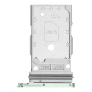 Tiroir SIM Original pour Galaxy S25 / S25 Plus Double Nano SIM Samsung Vert p&acirc;le - Neuf