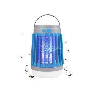 Lampe torche anti-moustiques solaire et USB - Lot de 2 - Neuf