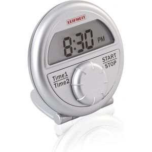 Eryi-Minuteur De Cuisine Digital Proline - Minuteur Numérique Facile À Lire, Mesurant Deux Périodes Simultanément, Avec Fonction Horloge - Timer Précis - Neuf