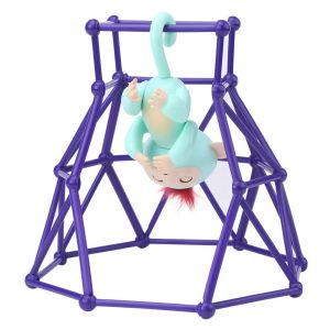 Jouet Interactif Pour Bebe Singe Avec Support D'escalade, Ensemble De Jeu Interessant Avec Cadre Violet - Neuf