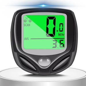 Kal-Compteur De Vitesse De Vélo Imperméable À L'eau Sans Fil Vélo Ordinateur Et Vélo Odomètre Réveil Automatique Multifonction Lcd Rétro - Éclairage Affichage - Neuf